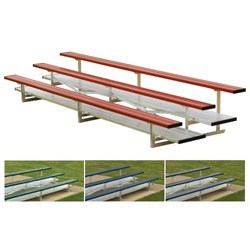 2 Row 21' Powder Coated Bleachers