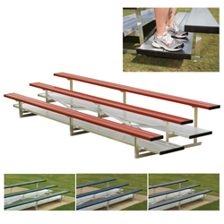 2 Row 21' Powder Coated Pref. Bleachers