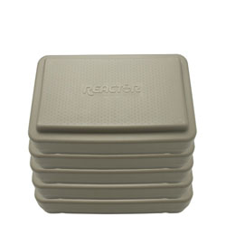 6 in. H Stackable Fitness Step - Gray (Set of 5)