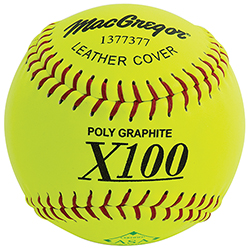 MacGregor®X52RE USA Slow Pitch 12 in. Leather Softballs (Dozen)