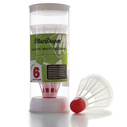 MacGregor®Economy Shuttlecocks - White - Set of 6