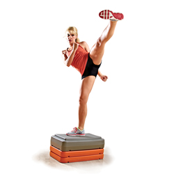4 in. H Stackable Fitness Step - Orange (Single)